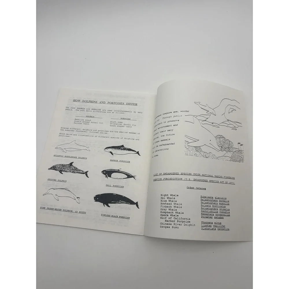 Flippers Fins Tail Flukes‎ Dolphins Whales Mirage Lot 2 Multi Stapled Guide Kids